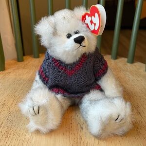 Ty Beanie Baby with Sweater— Vintage 1993, Posable Fairbanks